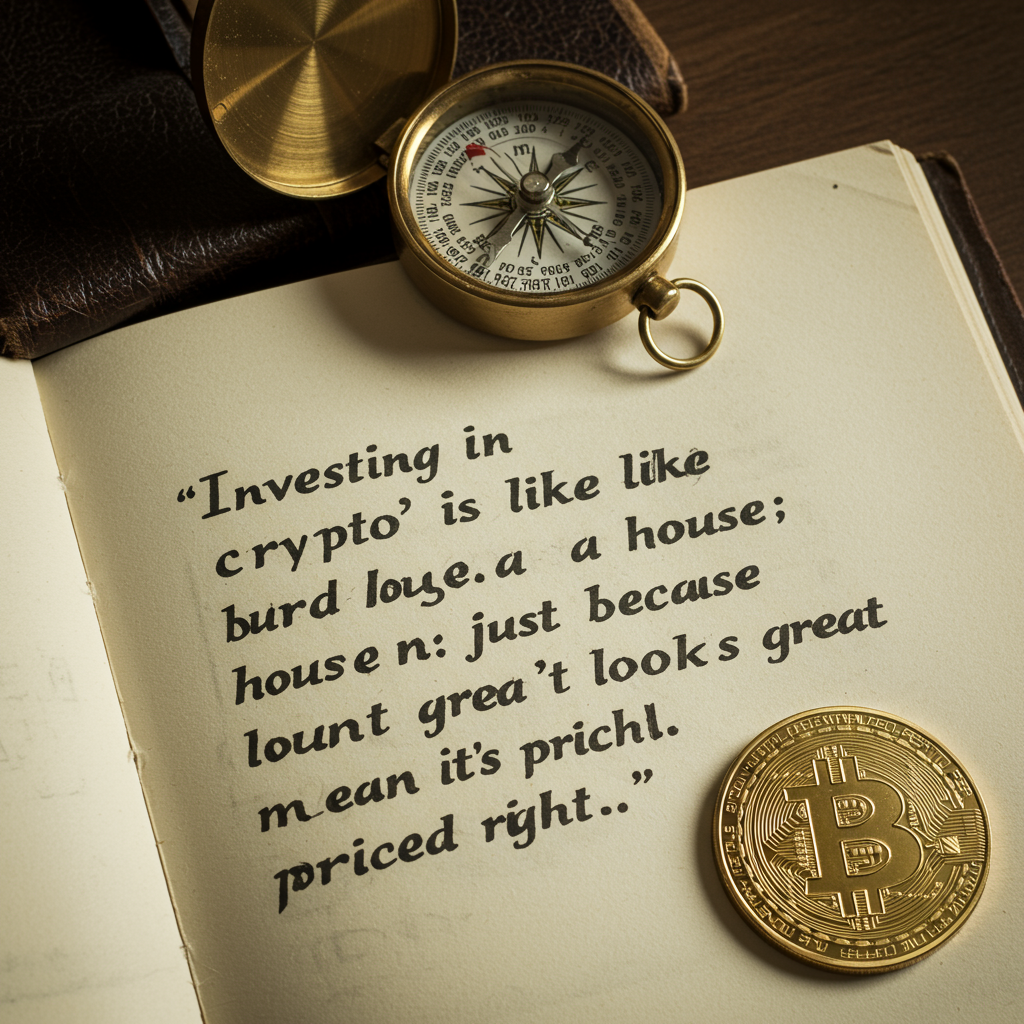 Investing in crypto is like buying a house; just because it looks great doesn't mean it's …